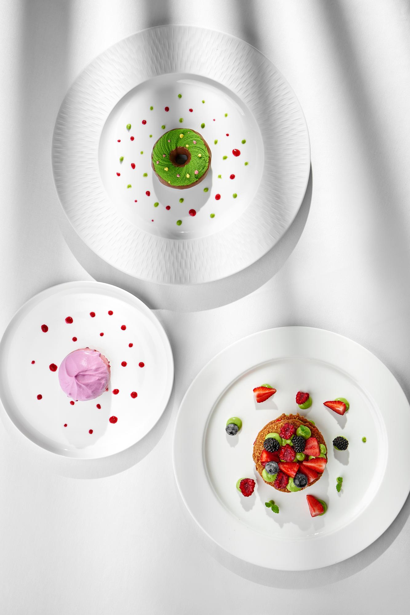 Sample plated menu for course brochure